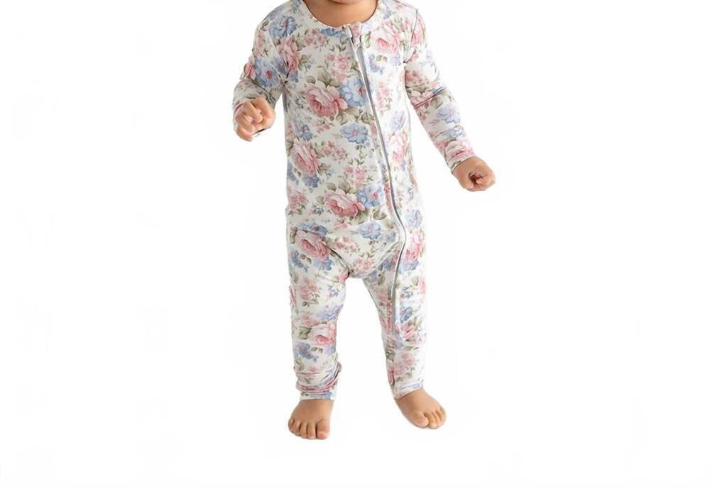 NEW POSH PEANUT girls etta convertible one piece sleeper in pink